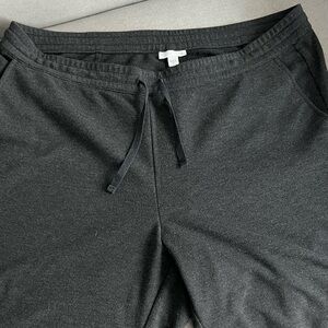 J Jill Charcoal Drawstring Knit Pants